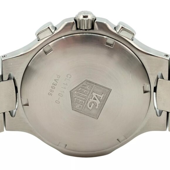 Vintage Men's Tag Heuer 39mm Kirium Black Dial Chronograph Watch! Ref: CL1110-0! - Picture 9 of 12